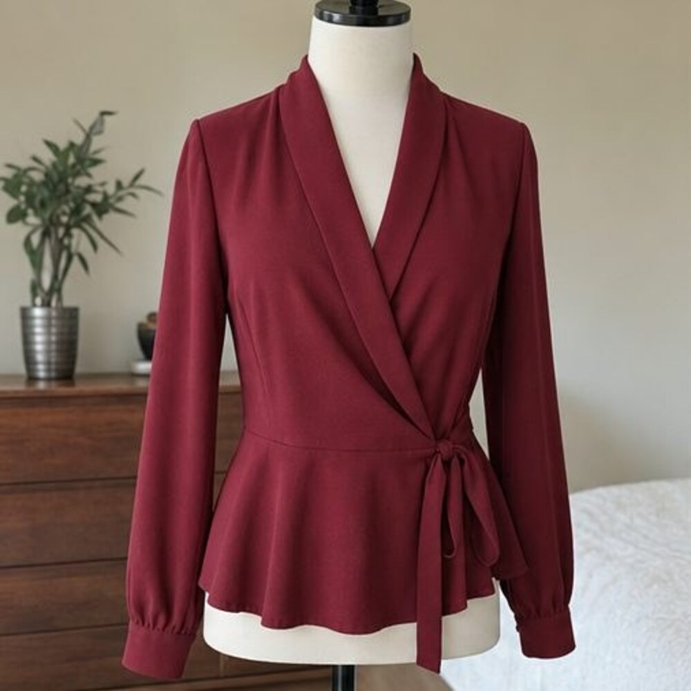Blue Button Blouse